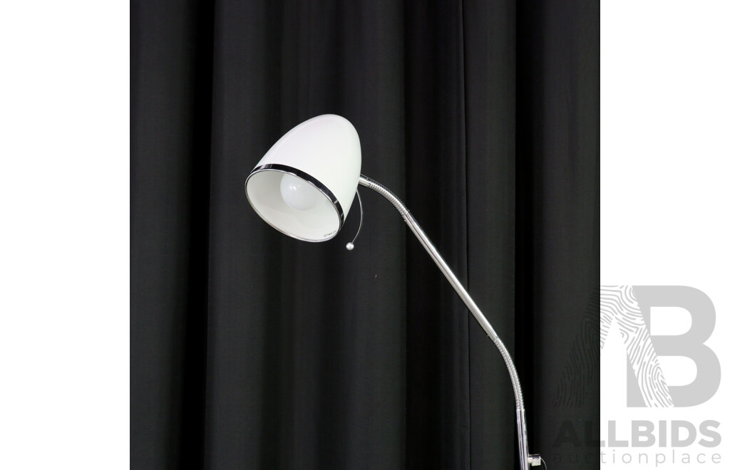 White Mercator Australia Gooseneck Floor Lamp