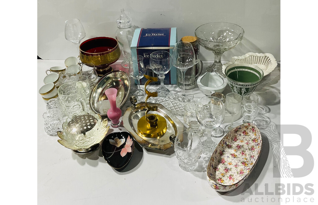 Large Collection Homewares and Decorative Items Including Crystal, Porcelain and More