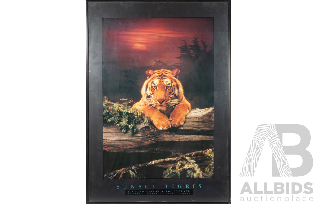 Richard Stacks, (20th Century, American, 1930-2015), Sunset Tigris, Quality Reproduction Poster Print of Original Colour Photograph, 87 X 61 Cm (frame)