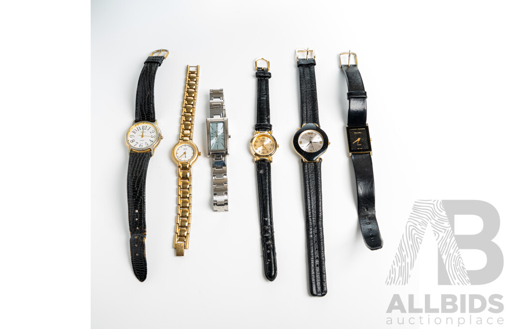 Collection of Ladies Vintage Dress Watches (6) Including Alto, Viga, Trophy, Pierre Lous & Monte Carlo