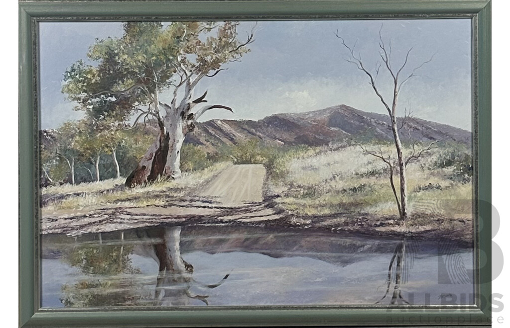 Jan Matson, (20th Century, Australian), Flinders Ranges, Oil on Board, 68 x 98 cm (frame)