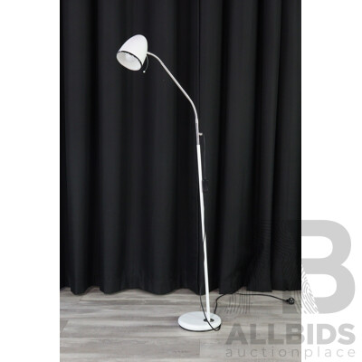 White Mercator Australia Gooseneck Floor Lamp