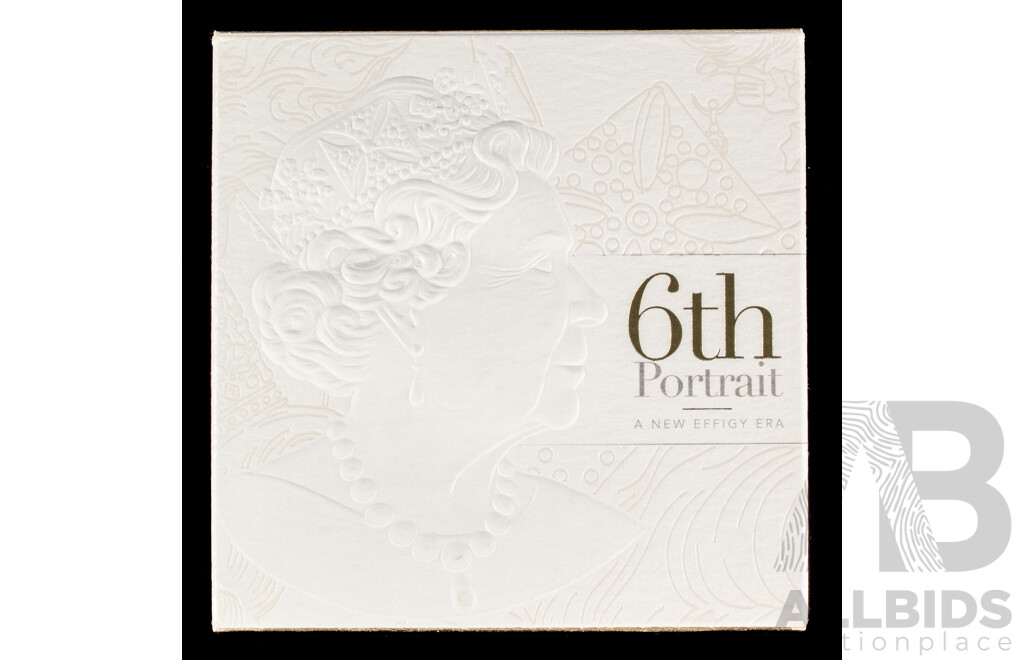 Australian RAM 2019 Silver Proof One Dollar Coin, 6th Portrait QE2, a New Efigy Era .999