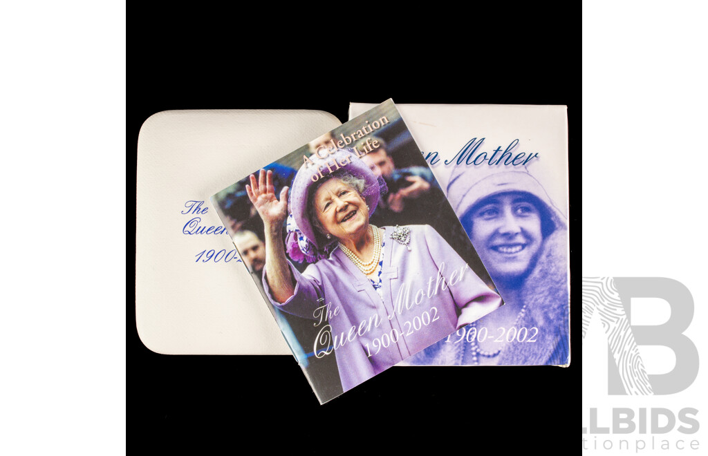 Australian RAM 2002 Silver Proof Five Dollar Coin, The Queen Mother 1900-2002 - A Celebration of Her Life .999