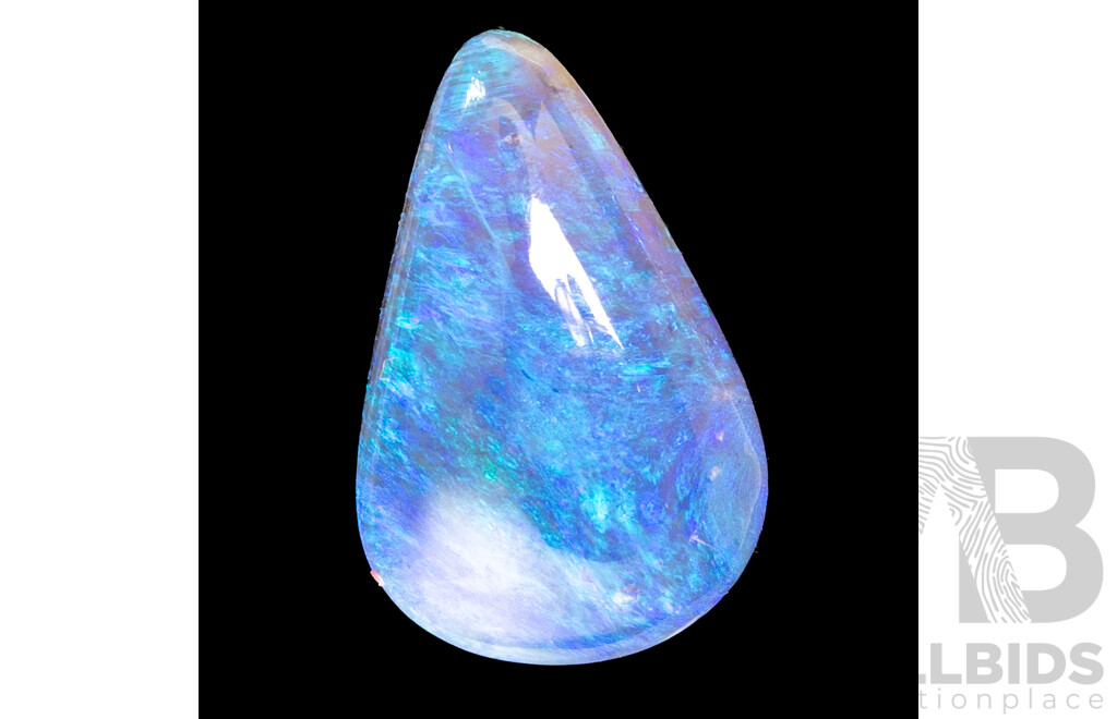 Australian Opal Solid Pear Cut Cabochon, 2.14ct