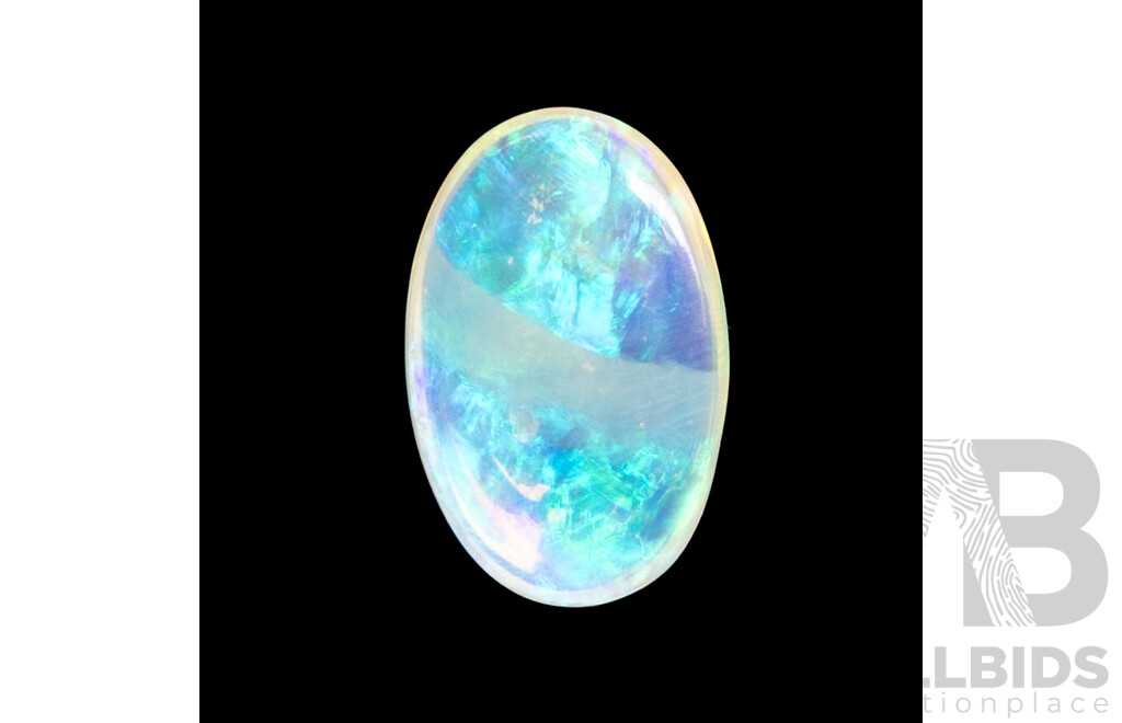 Australian Opal Solid Oval Cabochon, 1.10ct