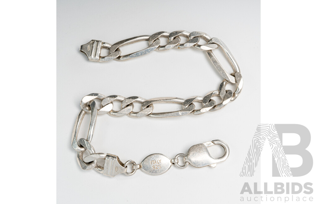 Angus & Coote Vintage Sterling Silver Bracelet, 22cm, 24.15 Grams