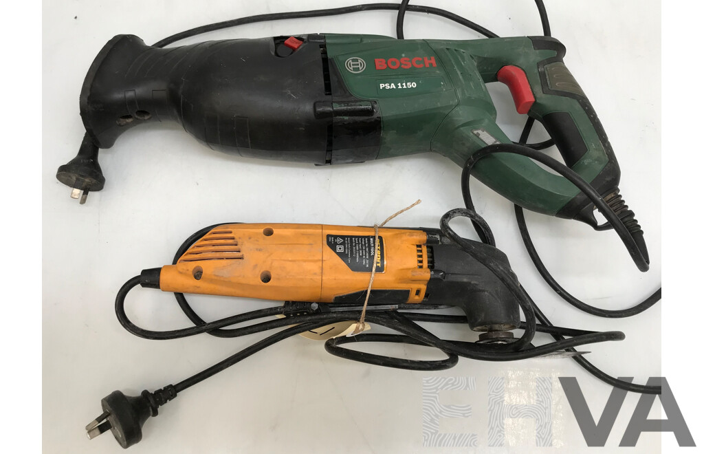 Bosch Reciprocating Sabre Saw and Detroit Multitool - Lot of 2