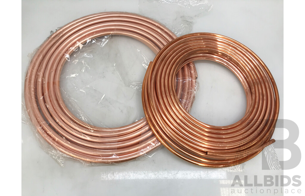 Copper Roll Coils (15mm and 20mm) - Lot of 2