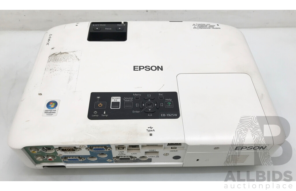 Epson (H314B) 2700 Lumens LCD Projector