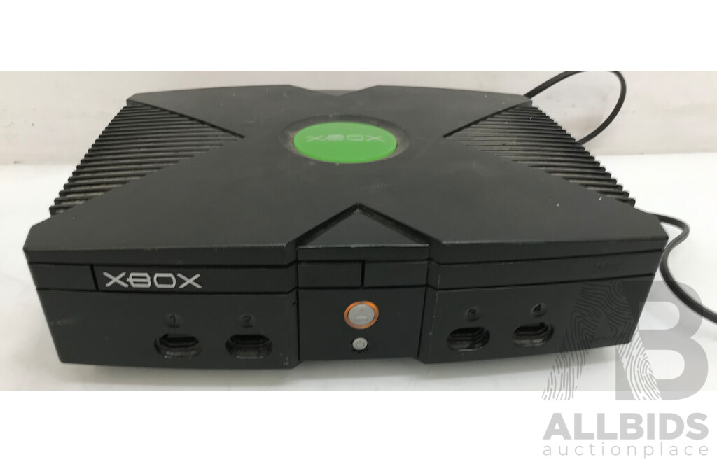 Microsoft Original XBox Gaming Console with Controllers