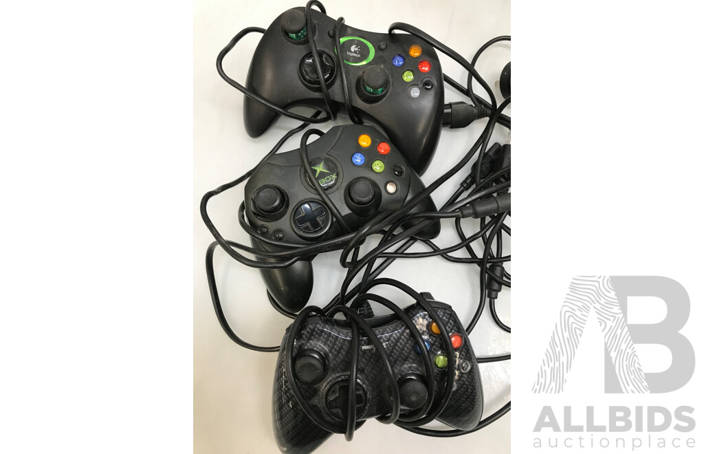 Microsoft Original XBox Gaming Console with Controllers