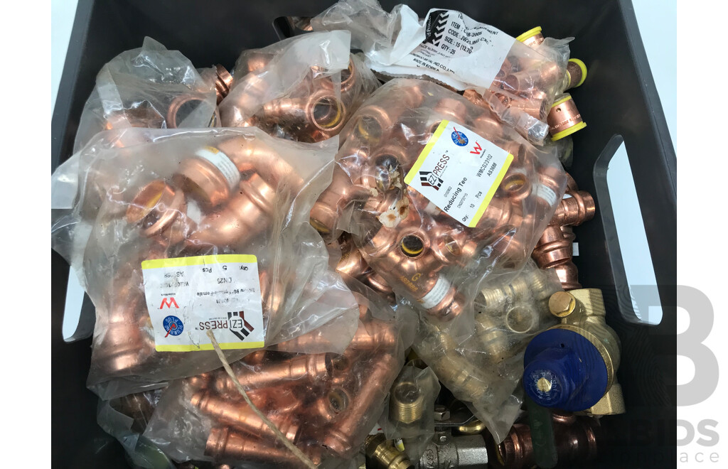 Bulk Lot of Assorted Copper Fittings