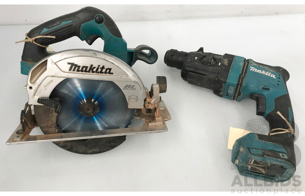 Makita Circular Saw and Makita Rotary Hammer - Lot of 2