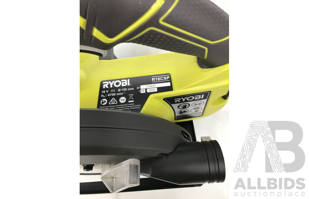 Ryobi 150mm Circular Saw and Ryobi 115mm Angle Grinder with Tool Bag