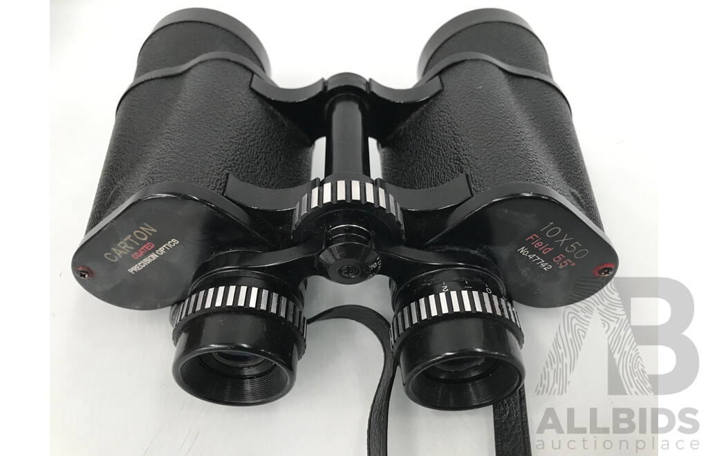 Carton Coated Field 5.5 Binoculars with Carry Bag