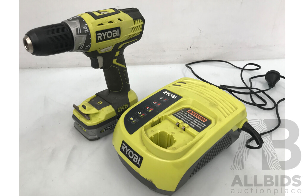 Ryobi 18V Cordless Drill Driver Kit