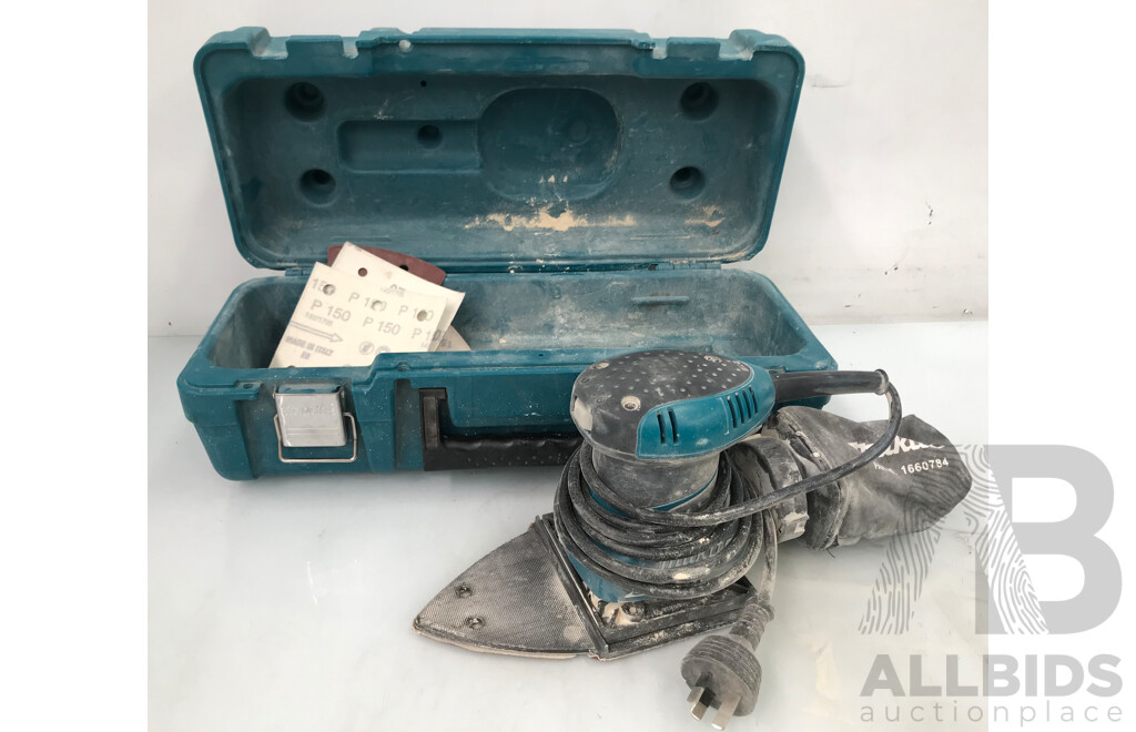 Makita 200W Triangular Finishing Sander with Case