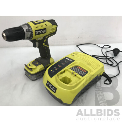 Ryobi 18V Cordless Drill Driver Kit