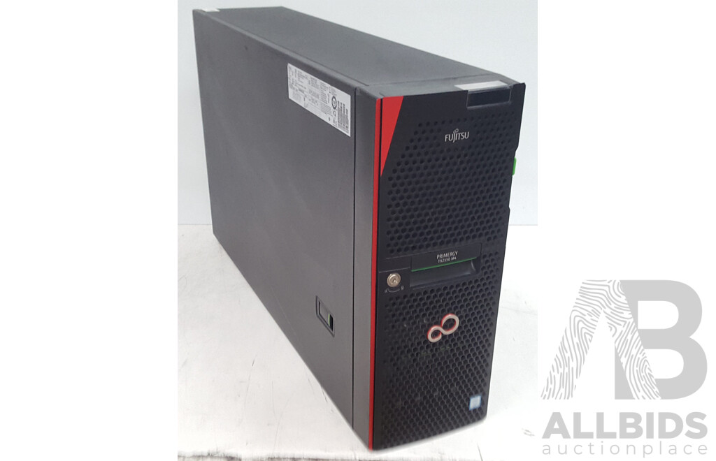 Fujitsu Primergy TX2550 M4 Dual Intel Xeon SILVER (4110) 2.10GHz-3.00GHz 8-Core CPU Server w/ 64GB DDR4