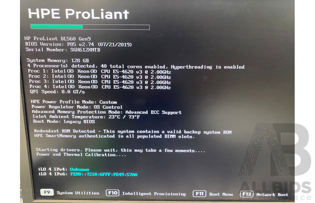 HP ProLiant DL560 Gen9 Quad Intel Xeon (E5-4620 V3) 2.00GHz-2.60GHz 10-Core CPU 2RU Server W/ 128GB DDR4