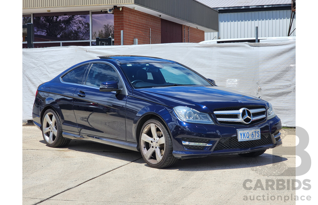 4/2014 Mercedes-Benz C250  W204 MY14 2d Coupe Blue 1.8L