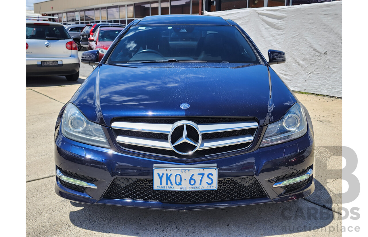 4/2014 Mercedes-Benz C250  W204 MY14 2d Coupe Blue 1.8L