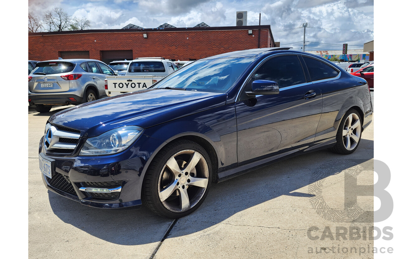 4/2014 Mercedes-Benz C250  W204 MY14 2d Coupe Blue 1.8L