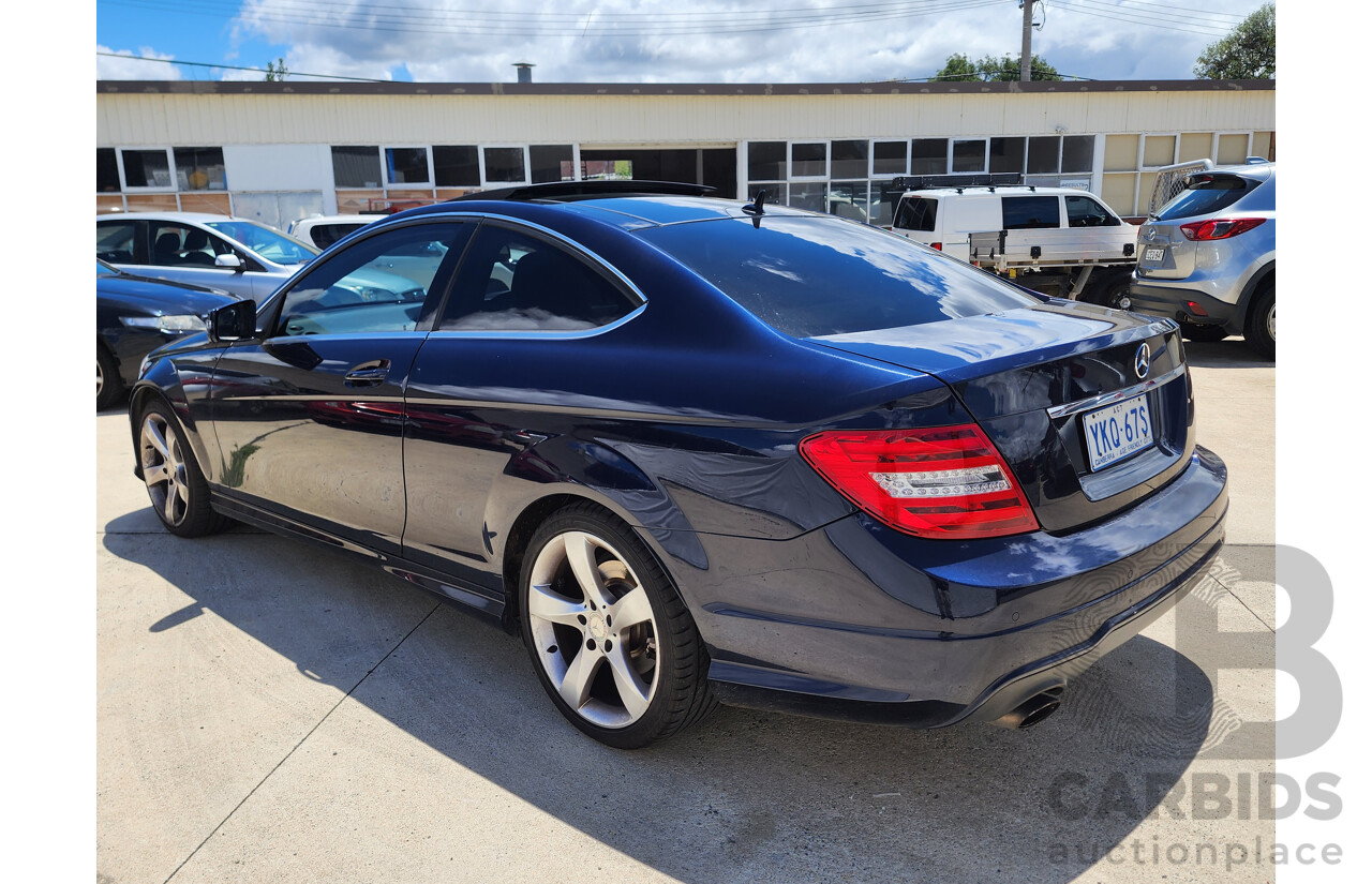 4/2014 Mercedes-Benz C250  W204 MY14 2d Coupe Blue 1.8L