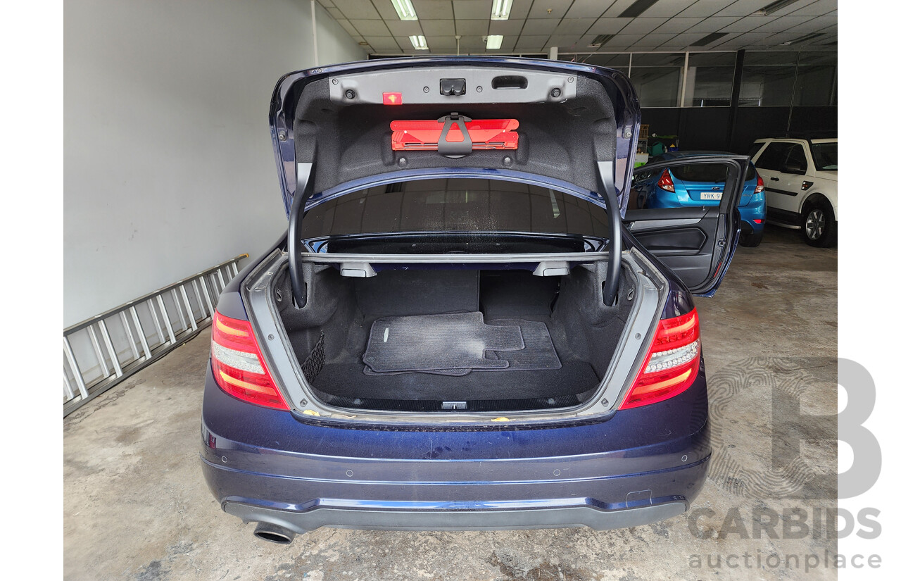 4/2014 Mercedes-Benz C250  W204 MY14 2d Coupe Blue 1.8L