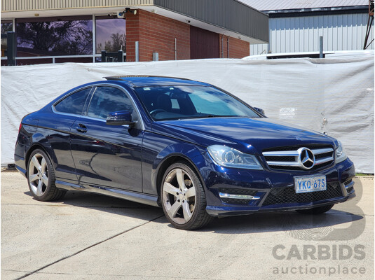 4/2014 Mercedes-Benz C250  W204 MY14 2d Coupe Blue 1.8L