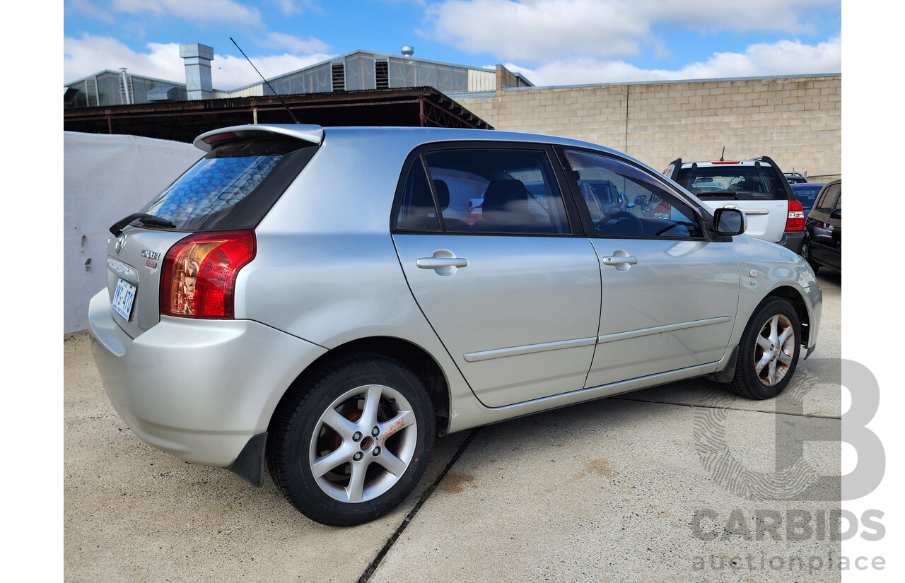 1/2007 Toyota Corolla Ascent Sport SECA ZZE122R MY06 UPGRADE 5d Hatchback Silver 1.8L