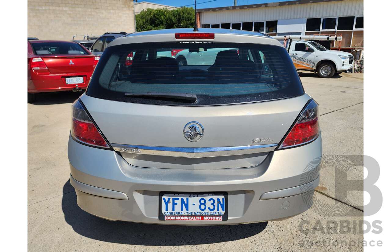 6/2008 Holden Astra 60TH Anniversary AH MY08.5 5d Hatchback Gold 1.8L