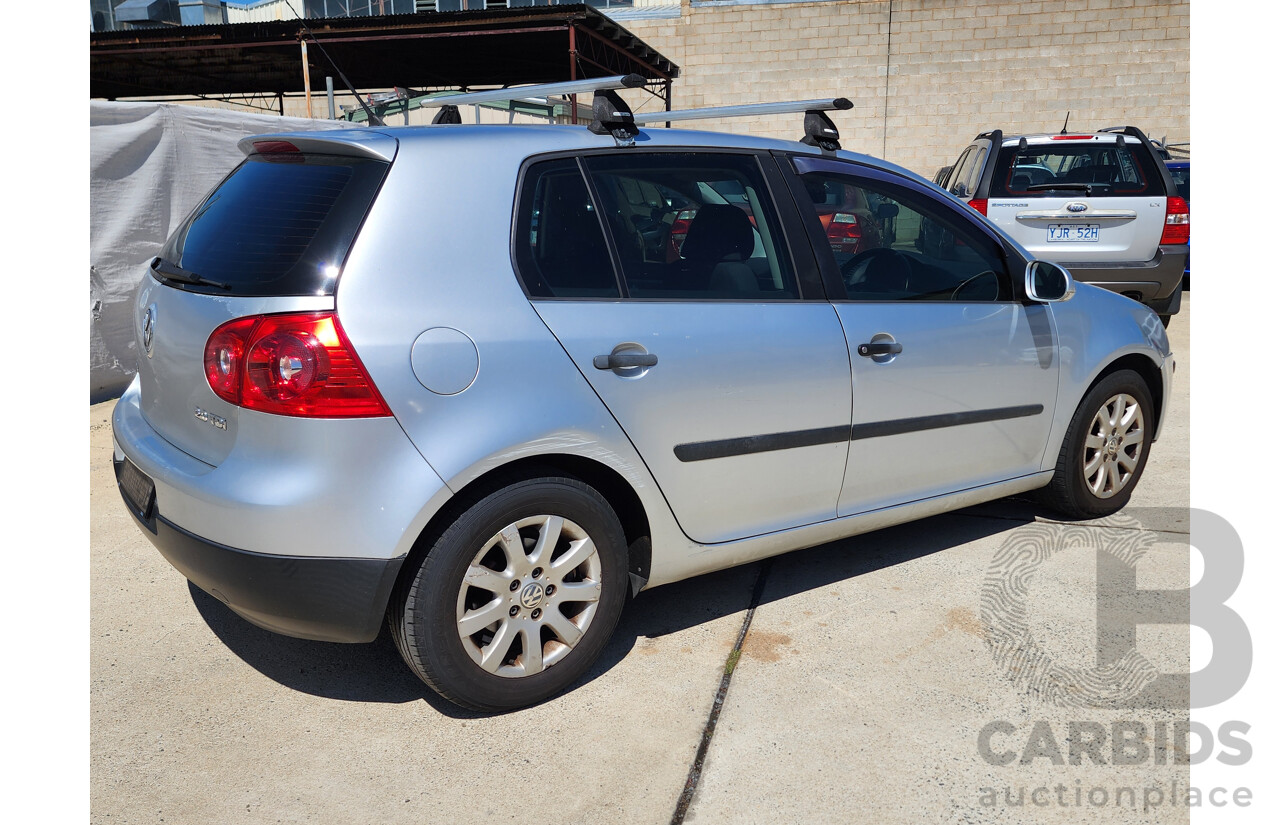 12/2006 Volkswagen Golf 2.0 TDI Comfortline 1K 5d Hatchback Silver 2.0L