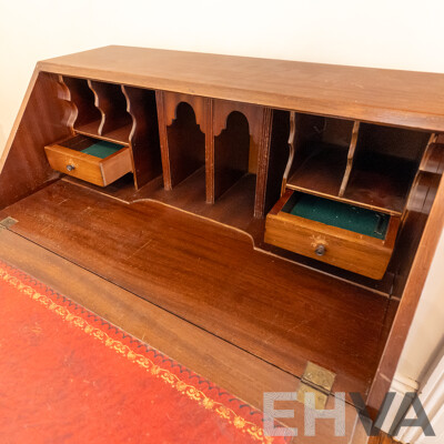 Reproduction Mahogany Drop Front Bureau