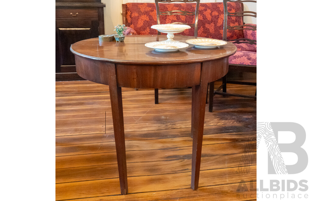 Georgian Oak Drop Side Table