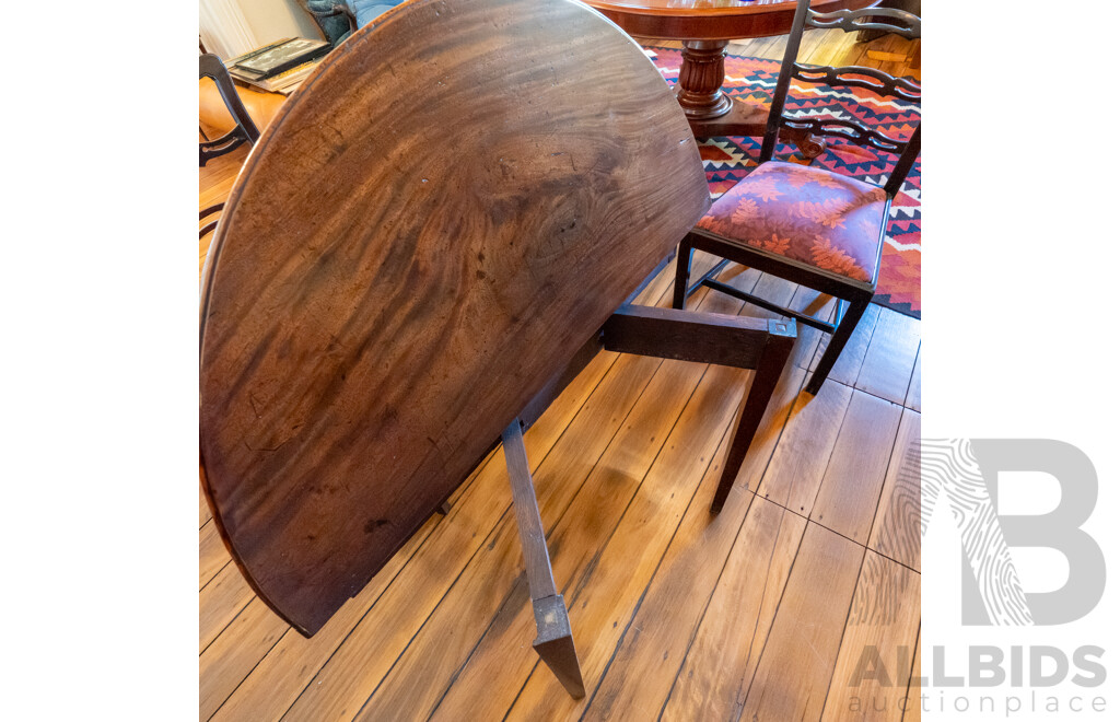 Georgian Oak Drop Side Table