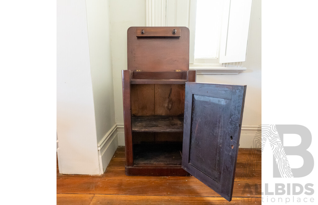 Victorian Cedar Wash Stand Cabinet