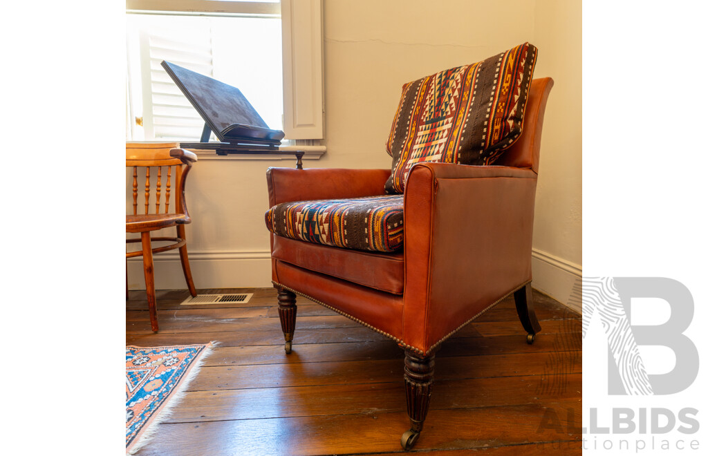 Georgian Mahogany Reading Chair