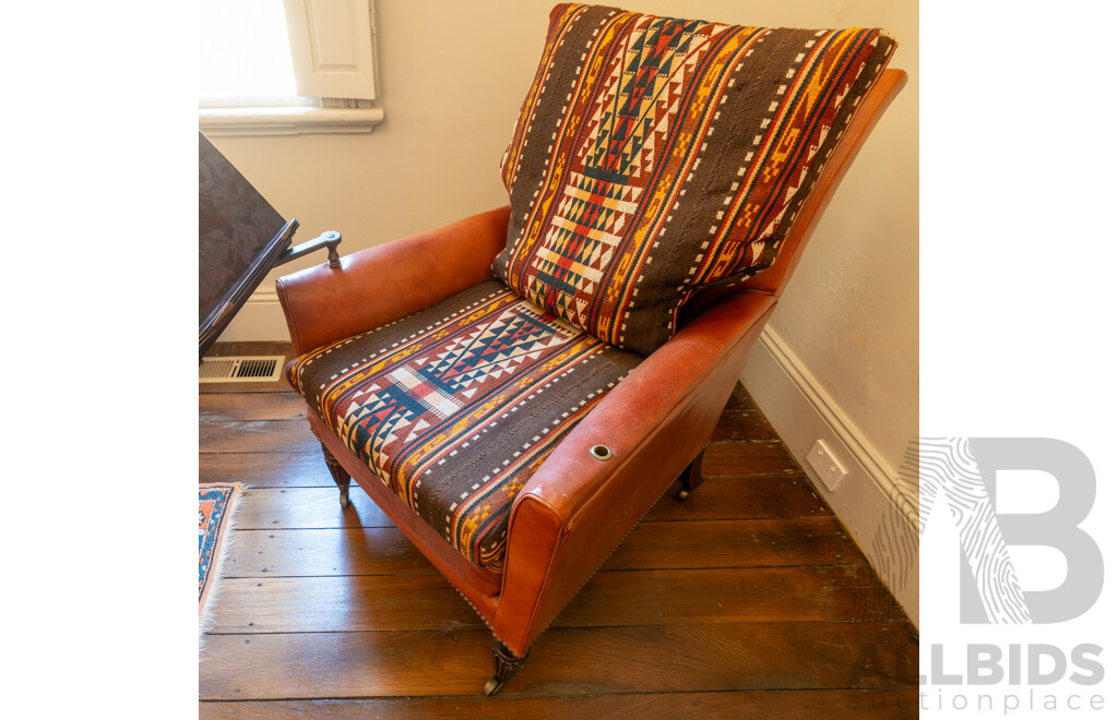 Georgian Mahogany Reading Chair