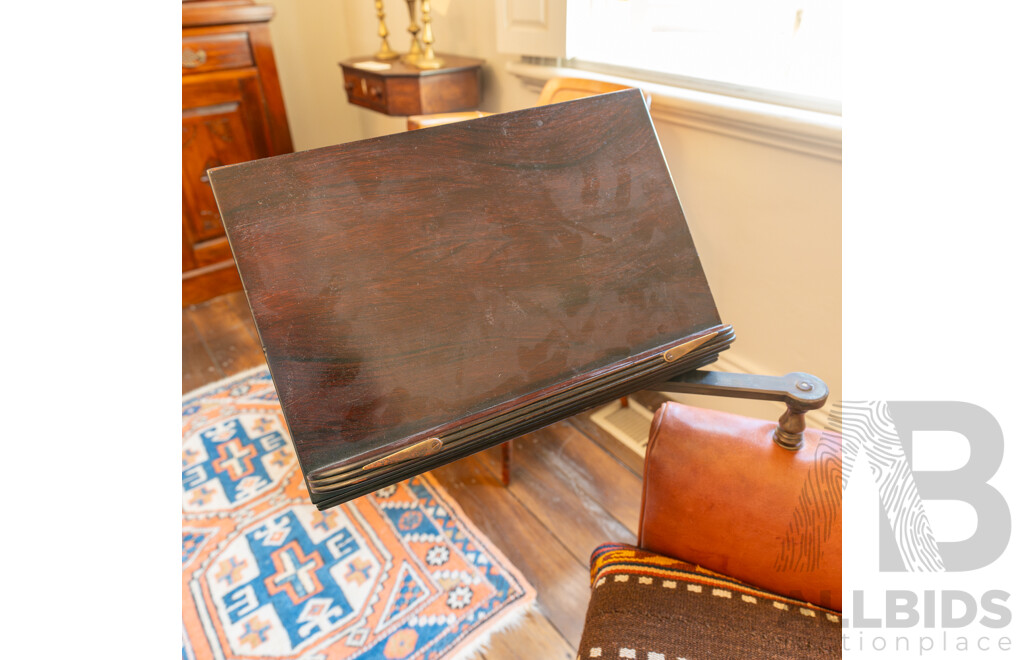 Georgian Mahogany Reading Chair