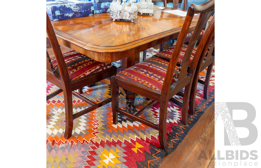 Set of Six Mahogany Hepplewhite Dining Chairs