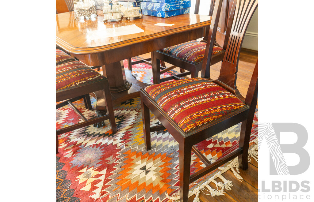 Set of Six Mahogany Hepplewhite Dining Chairs