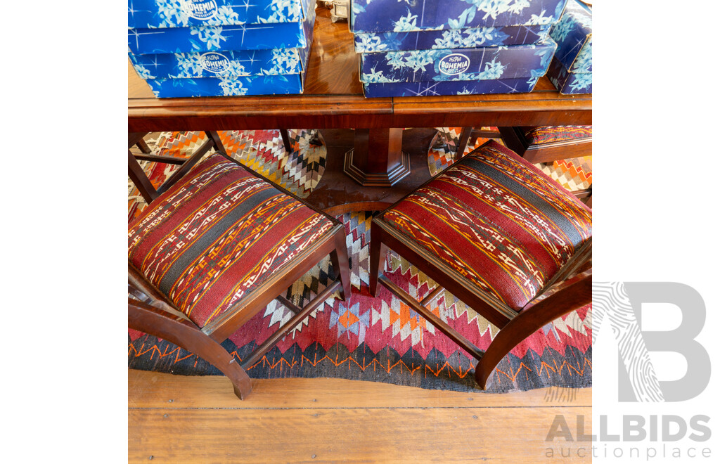 Set of Six Mahogany Hepplewhite Dining Chairs