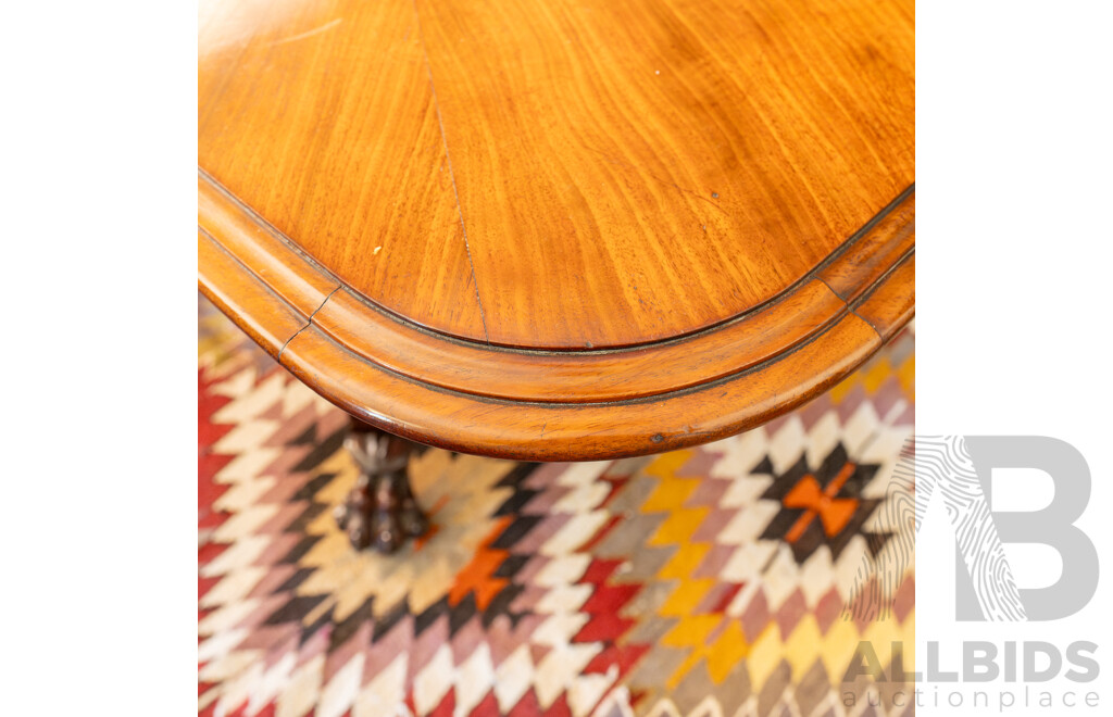 Good William IV Single Pedestal Mahogany Dining Table