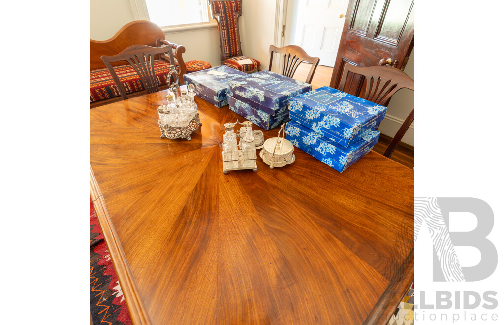 Good William IV Single Pedestal Mahogany Dining Table