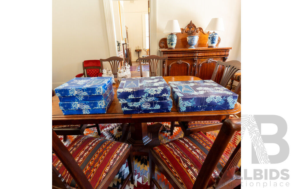 Large Collection of Boxed Bohemia Hand Cut Lead Crystal Glassware