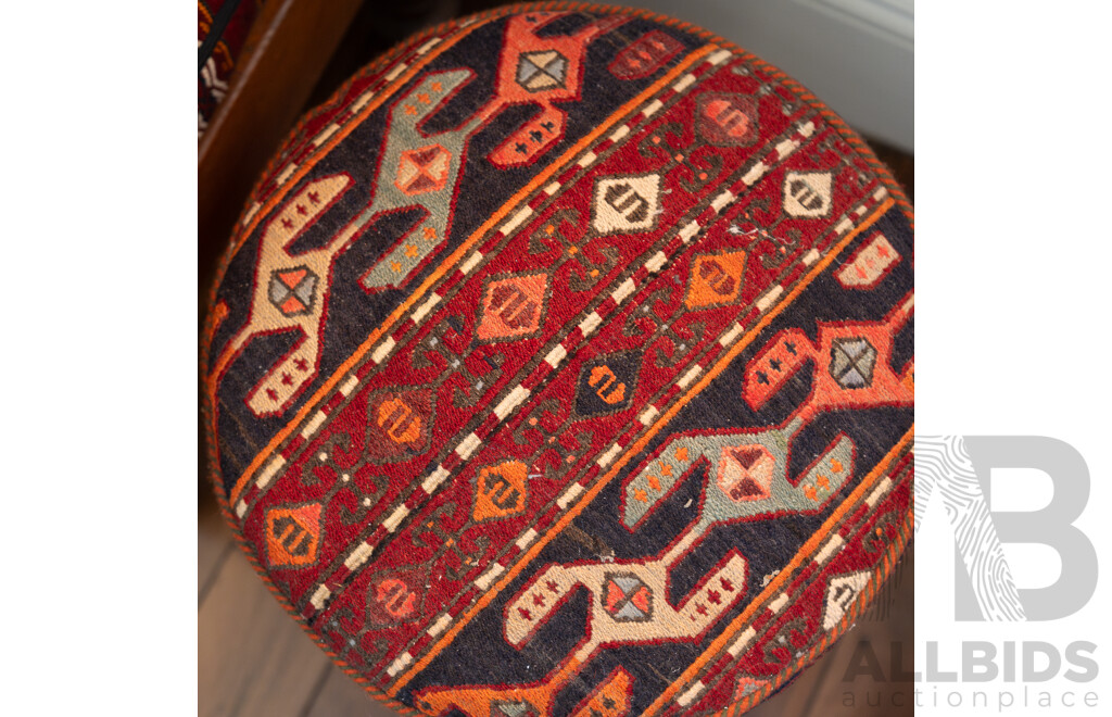 Vintage Kilim Ottoman