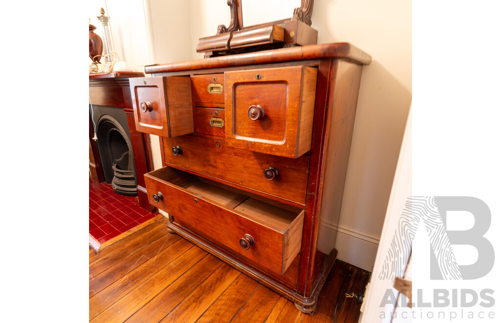 Victorian Cedar Seven Drawer Chest