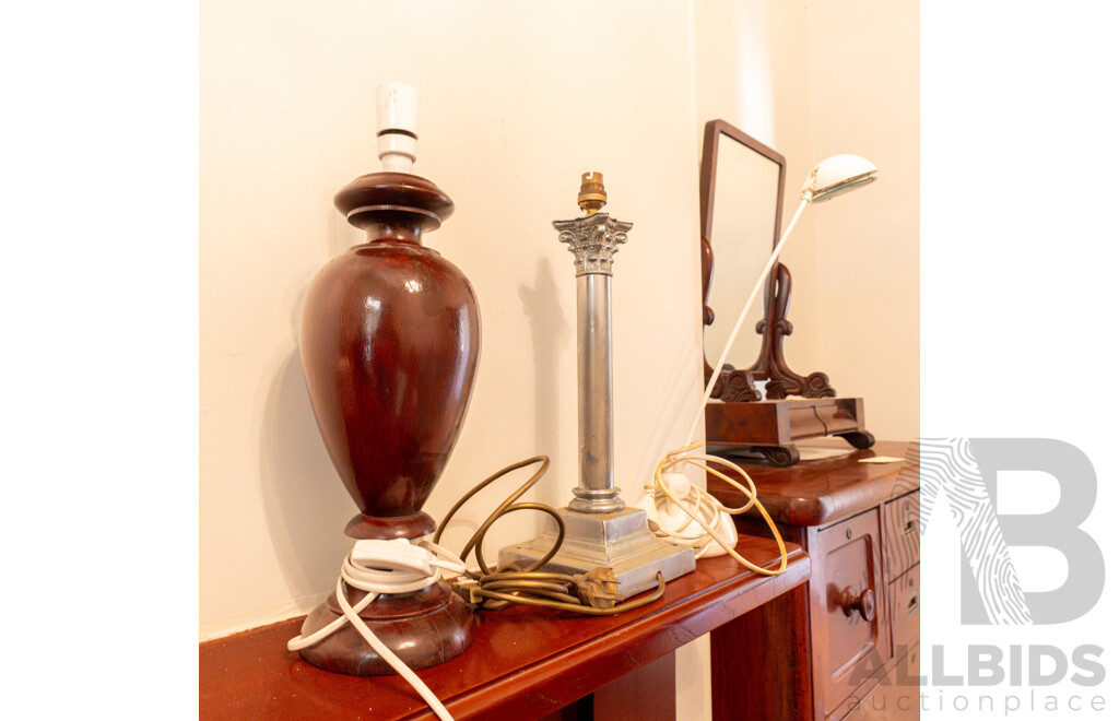 Collection of Three Various Table Lamps